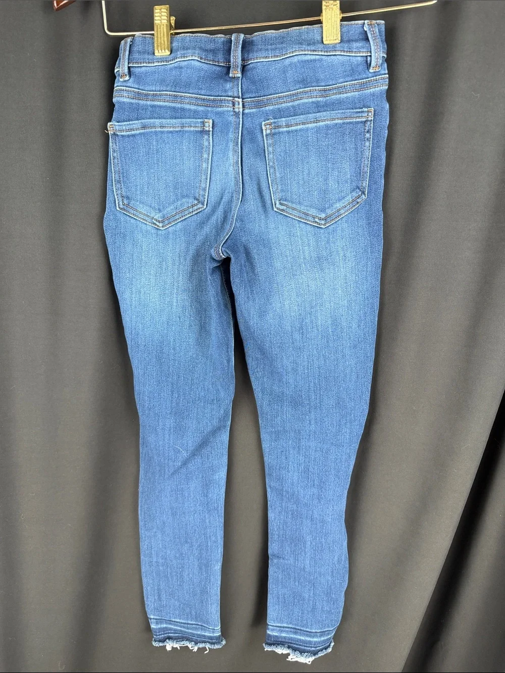 OshKosh B'gosh Medium Blue High-Rise Skinny Jeans with Exposed Button Fly